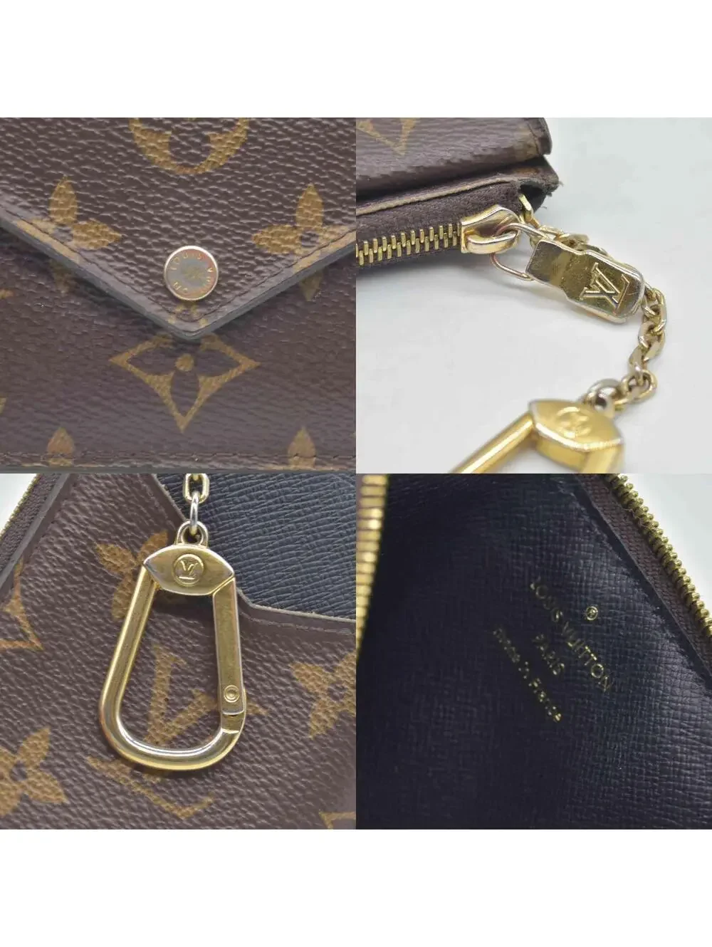 $675 Louis Vuitton  Monogram Recto Verso Card Holder RFID